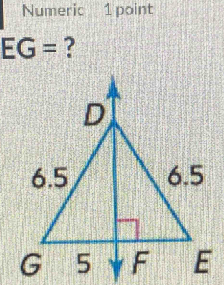 Numeric 1 point
EG = ?