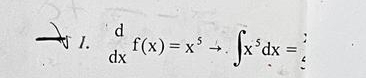 beginarrayr d dxendarray f(x)=x^5to .∈t x^5dx=