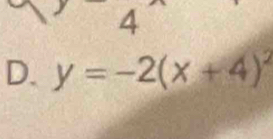 y=-2(x+4)^2