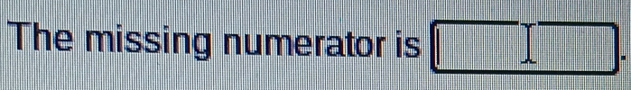 The missing numerator is □.