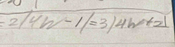 =2/4w-1/=3/4w+2