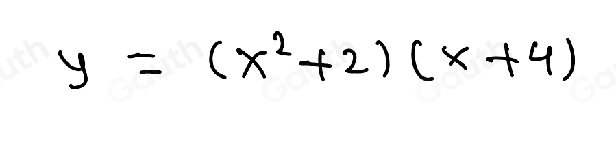 y=(x^2+2)(x+4)