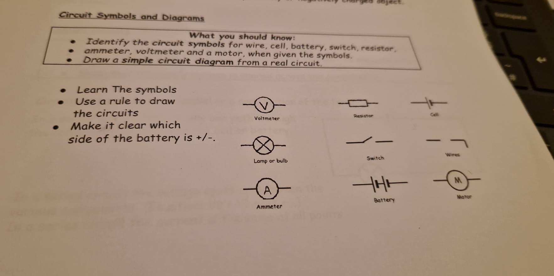 Solved: Circuit Symbols and Diagrams What you should know: Identify the ...