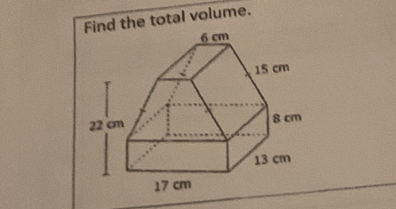 Find the total volume.