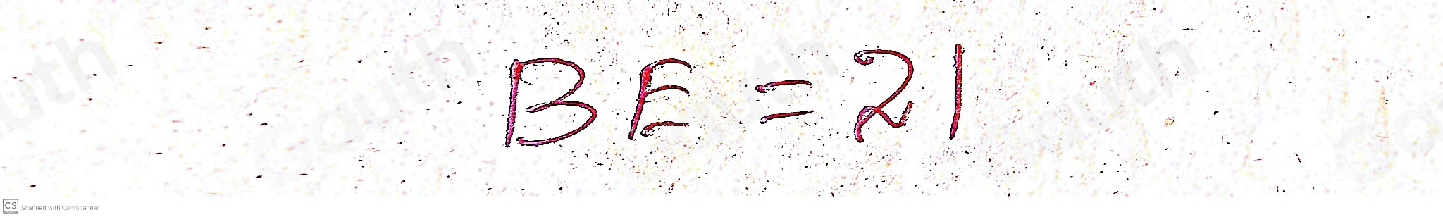 BE=21