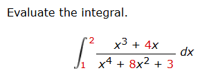 Evaluate the integral.