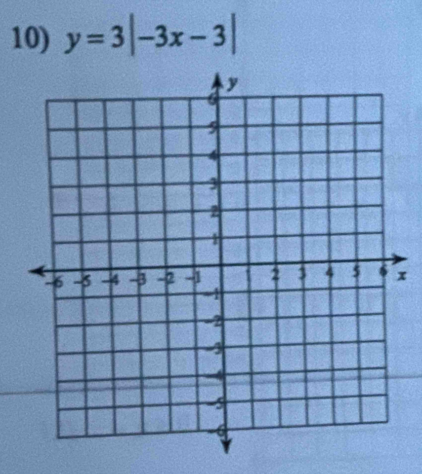 y=3|-3x-3|
x