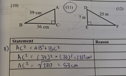 (10)(11) 


Statement Reason