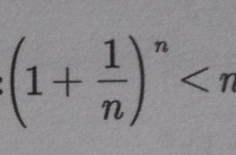 (1+ 1/n )^n