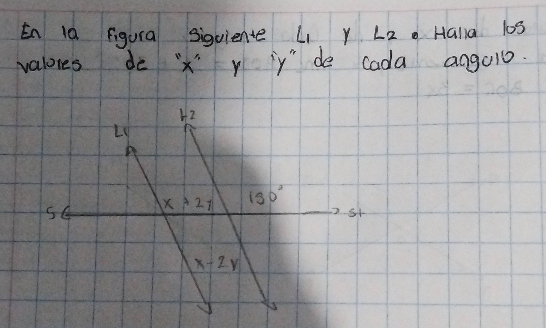 En 10 figura siguiente L Y Lz Halla 10s
valores de vy de cada angal0.