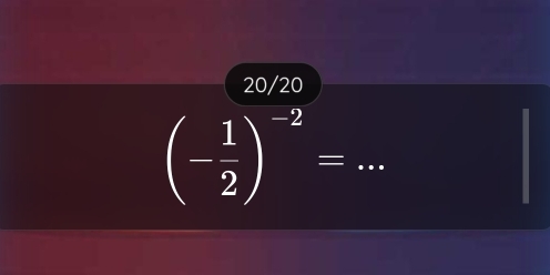 (- 1/2 end(pmatrix)^(-2)= _