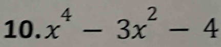 x^4-3x^2-4