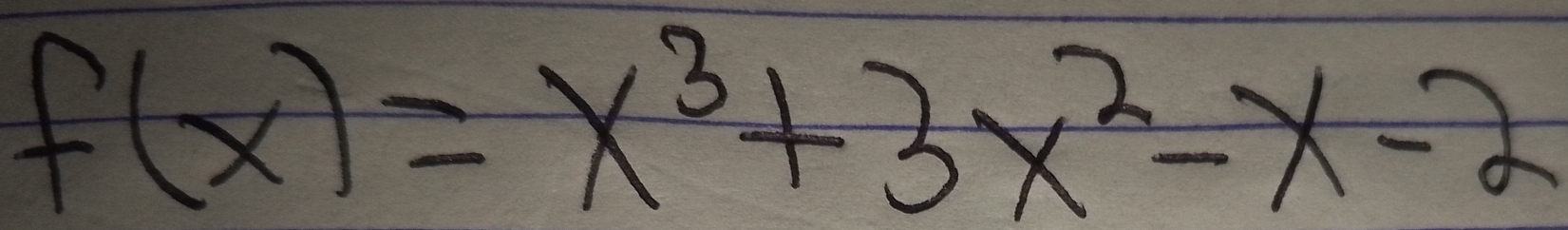 f(x)=x^3+3x^2-x-2