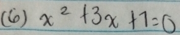 (CD) x^2+3x+7=0