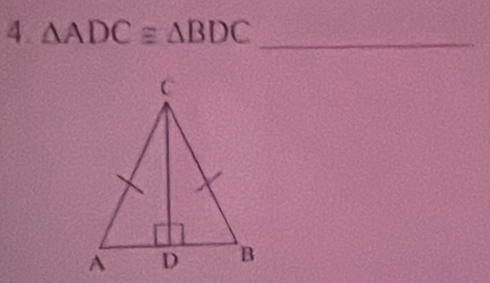 △ ADC≌ △ BDC _