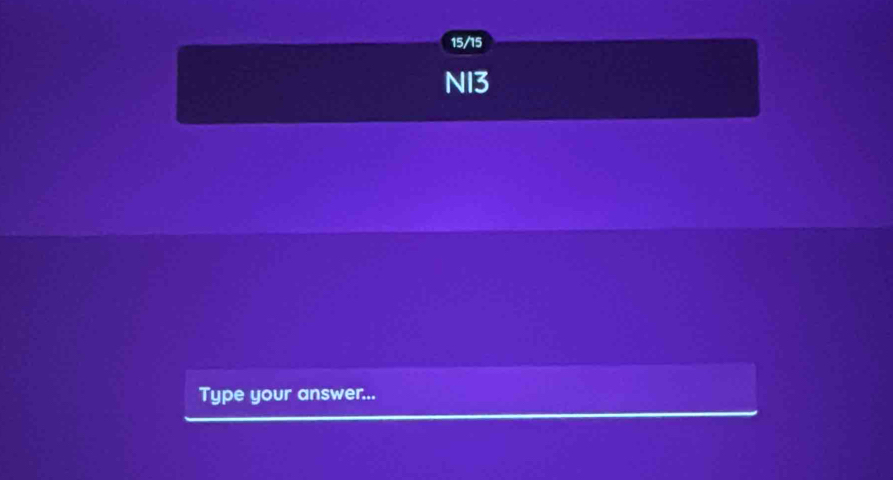 15/15
N13
Type your answer...