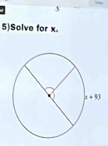 5)Solve for x.