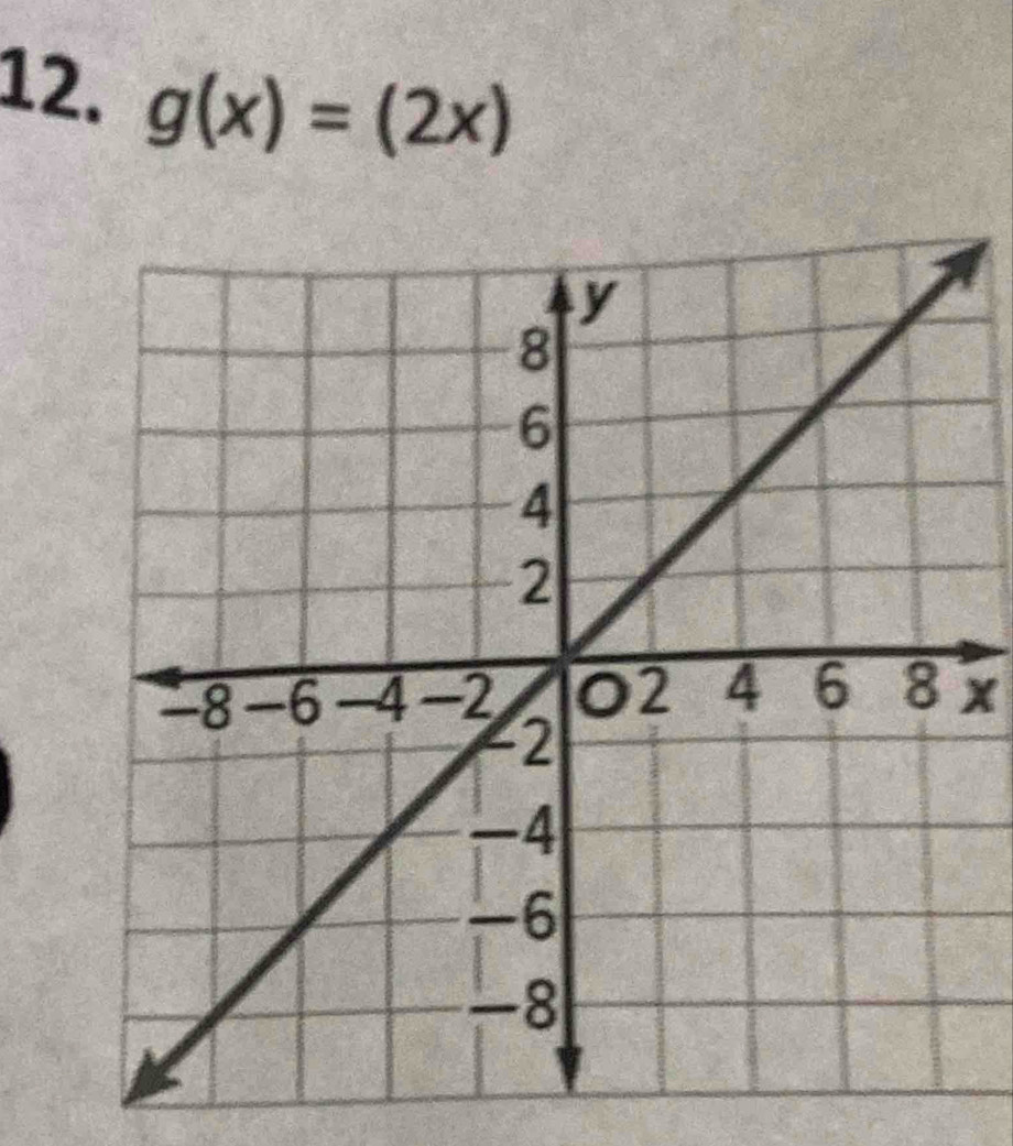 g(x)=(2x)
x