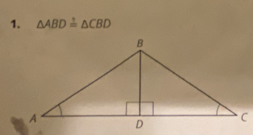 △ ABD≌ △ CBD