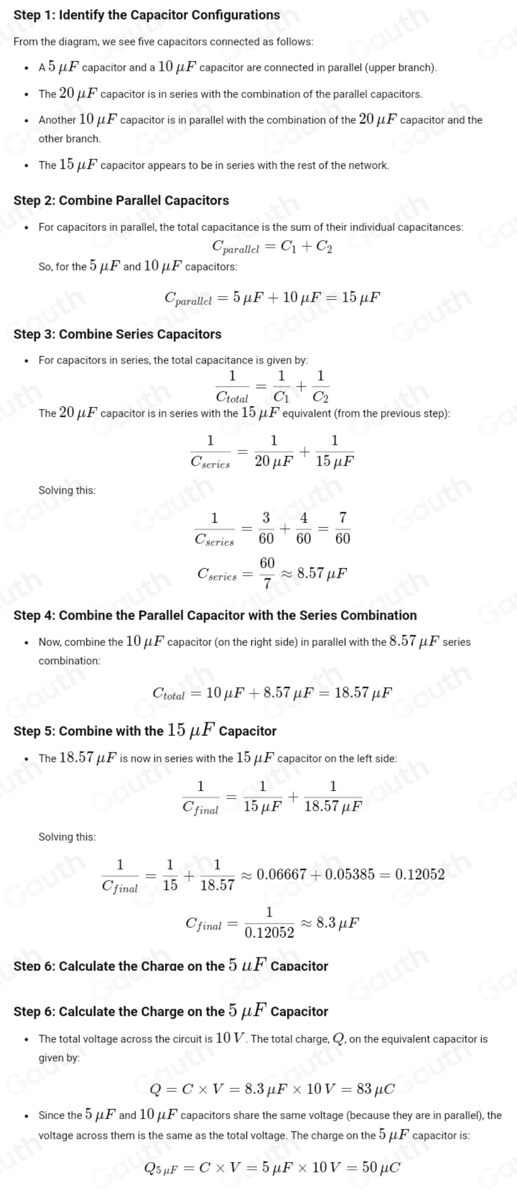 تم الحل:The figure shows a network of five capacitors connected to a ...