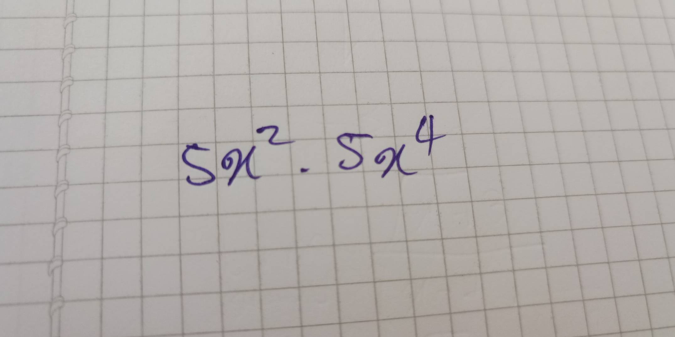 5x^2· 5x^4