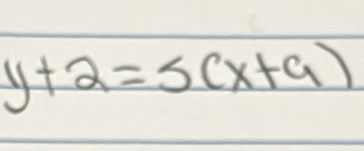 y+2=5(x+9)