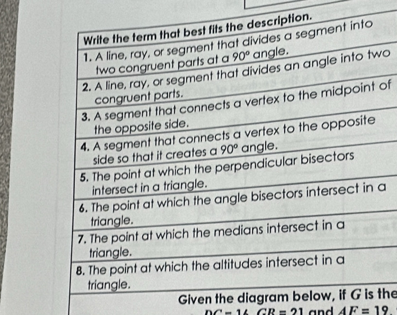 of
a
Given the
DC=1LCR=21 and AF=19