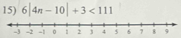 6|4n-10|+3<111</tex>