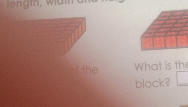 of the What is the 
block?