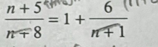  (n+5)/nmp 8 =1+ 6/nmp 1 