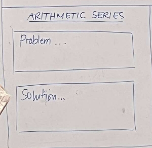 ARITHMETIC SERIES 

_