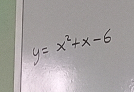 y=x^2+x-6