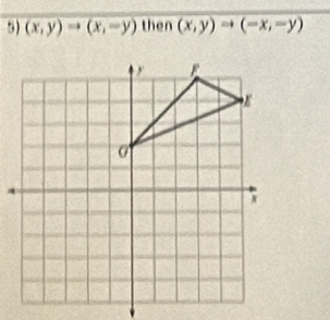 (x,y)to (x,-y) then (x,y)to (-x,-y)