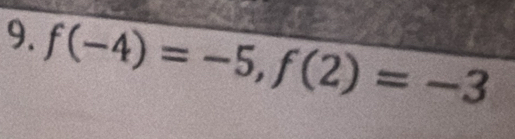 f(-4)=-5, f(2)=-3