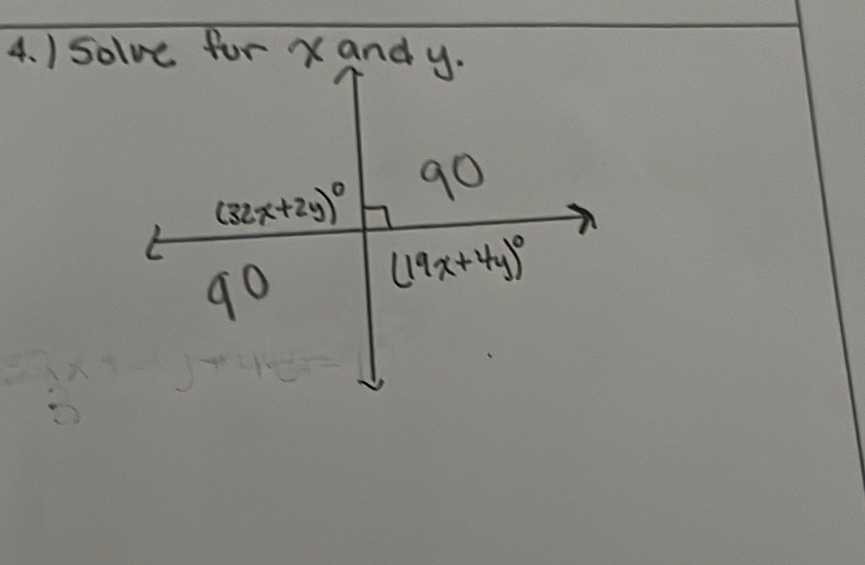 ) solve for xand y.