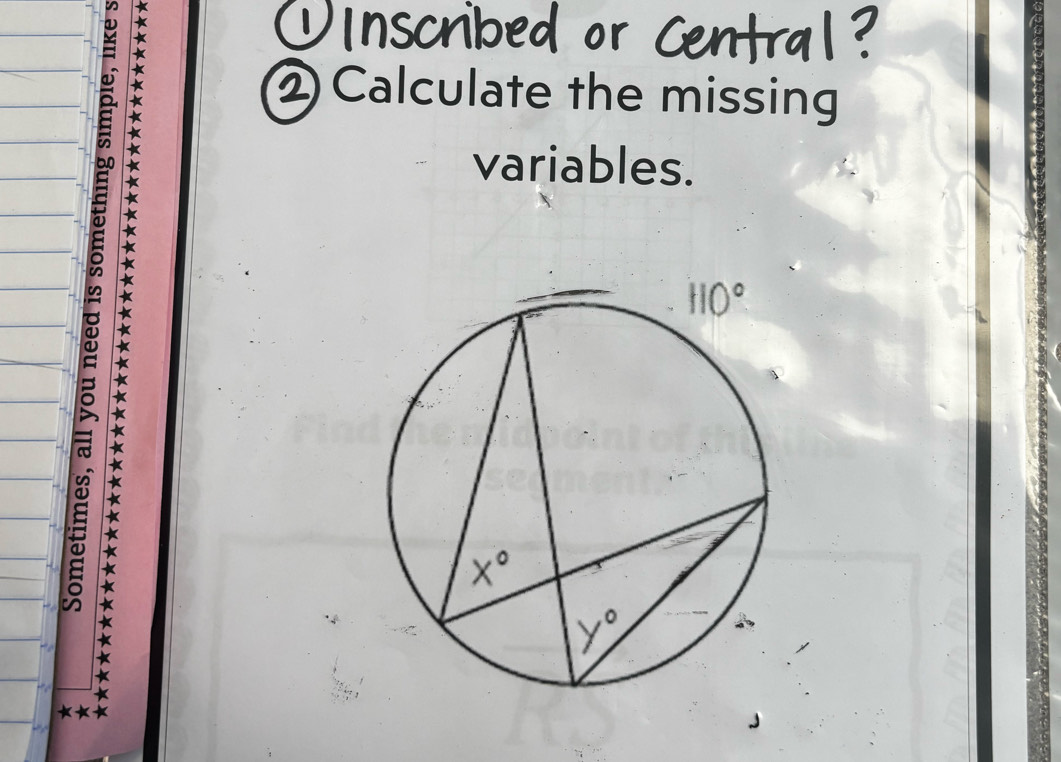 2Calculate the missing
variables.
①
D