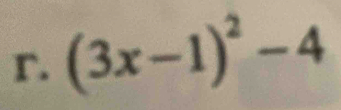 (3x-1)^2-4