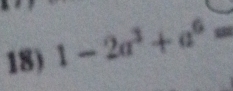 1-2a^3+a^6