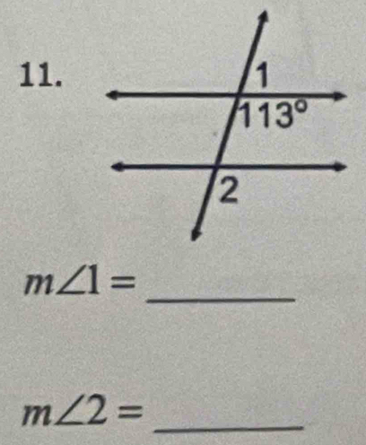 m∠ 1=
m∠ 2=
_