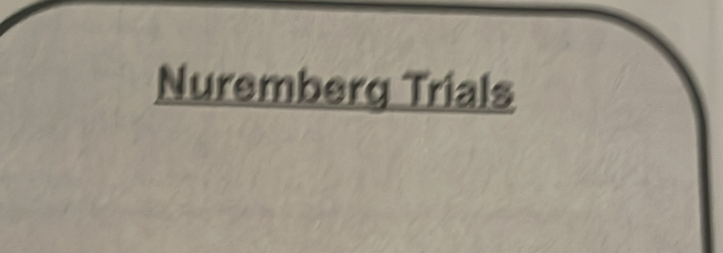 Nuremberg Trials