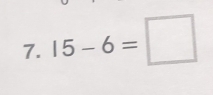 15-6=□