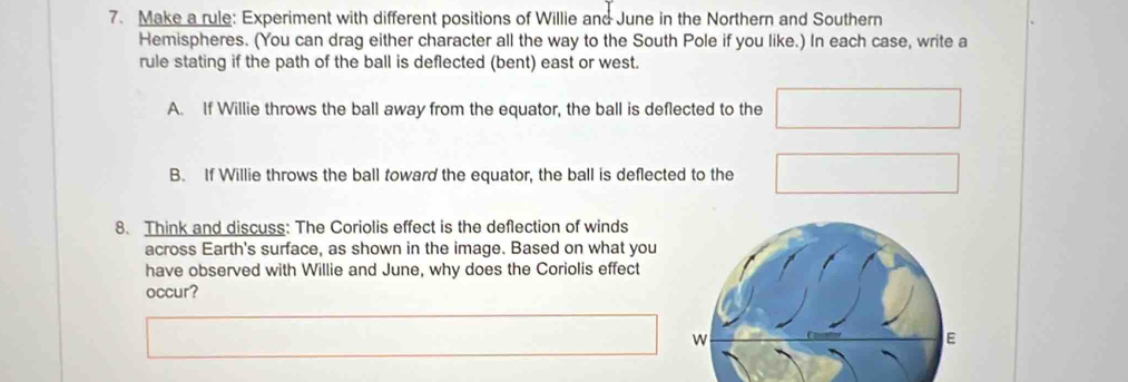 Solved: Make a rule: Experiment with different positions of Willie and ...