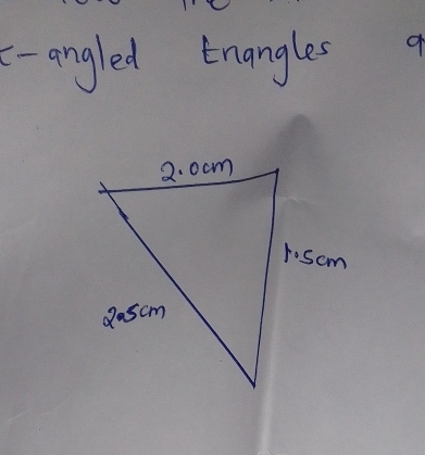 c-angled tnangles