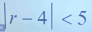 r-4|<5</tex>