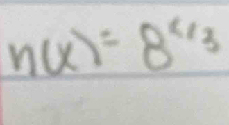 n(x)=8^(frac x)3