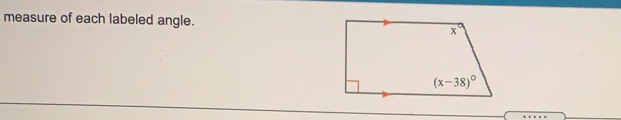 measure of each labeled angle.