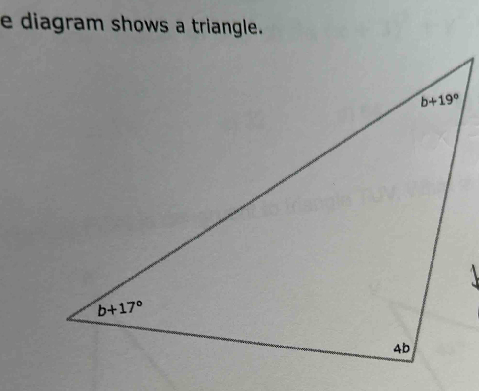 diagram shows a triangle.