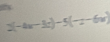 2(-4x-3x)-5(-x-6x)