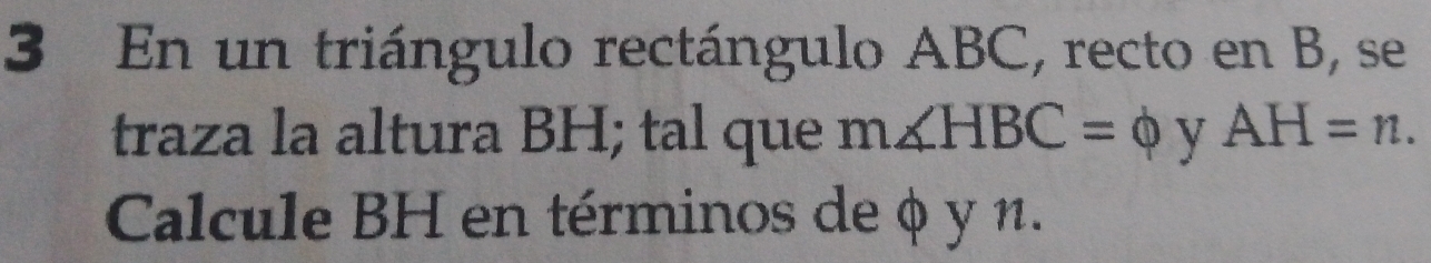 Resuelto:En un triángulo rectángulo ABC, recto en B, se traza la altura ...
