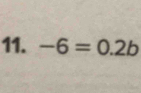 -6=0.2b